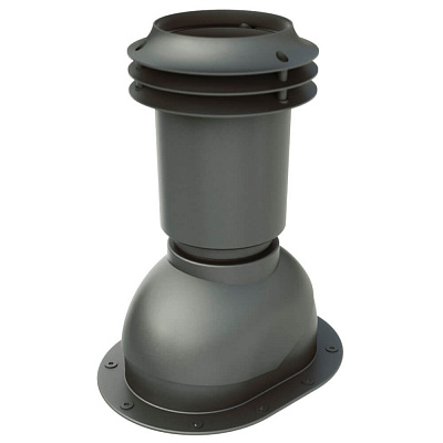 Выход вентиляции канализационный Viotto RAL7024 Серый Графит для мягкой и фальцевой кровли