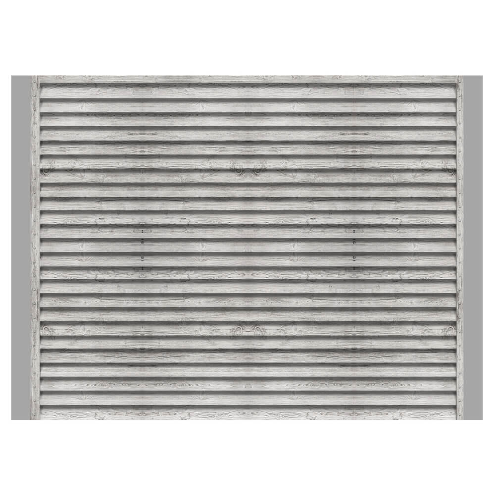 Забор жалюзи ЭКО-Z Светлая Береза SteelArt односторонний с металлическими столбами