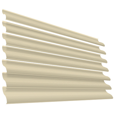 Ламель Еврожалюзи RAL1015 Слоновая Кость для заборов-жалюзи, беседок, пергол