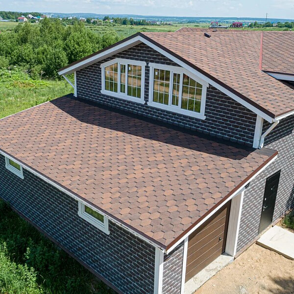 Фaсадная плитка Hauberk цвет КВАРЦИТ на фасаде дома фото 5