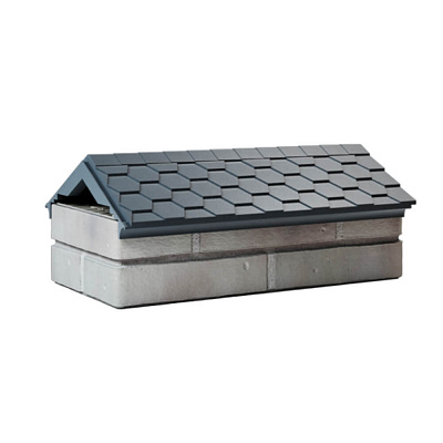 Парапет ZKING EVEREST Серый 300х510х110мм с посадкой на 1 кирпич (200,225,250мм)