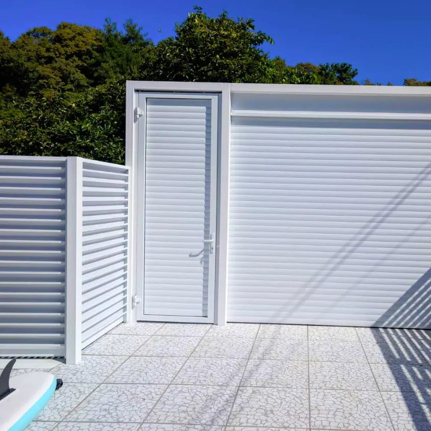 Фото 3 забор жалюзи Хай-Тек RAL9005 Белый двусторонний