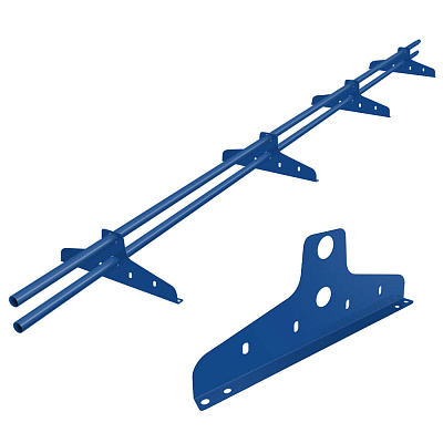 Снегозадержатель BORGE NewLine D-25мм 3 метра 4 опоры RAL5005 Синий сигнал