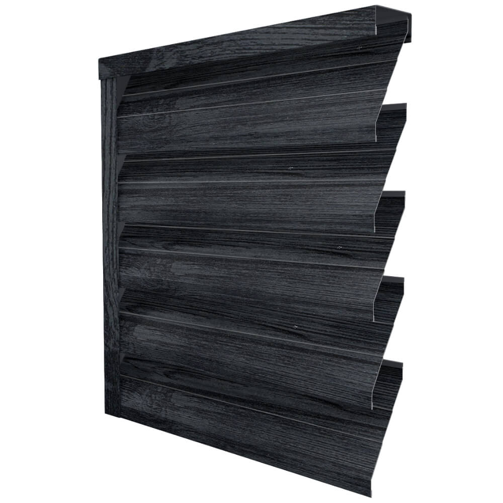 Ламель усиленная ЭКО-Z-US Черное Дерево 3D Принтек двусторонний