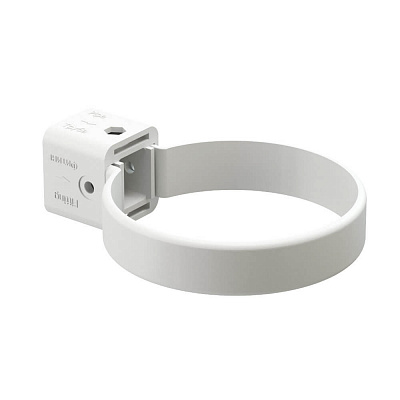 Хомут универсальный водостока Дёке Premium RAL 9003 Белый Пломбир