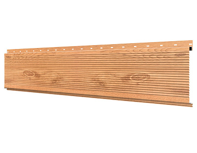 Линеарная потолочно-стеновая панель РИФЛЕНАЯ под дерево Клен Светлый 3Д SteelArt Россия