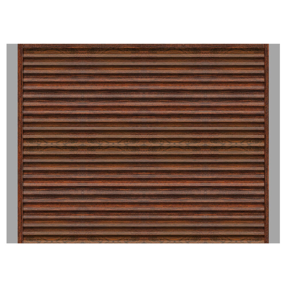 Забор жалюзи ЭКО-Z Античное Дерево 3D Принтек односторонний с металлическими столбами