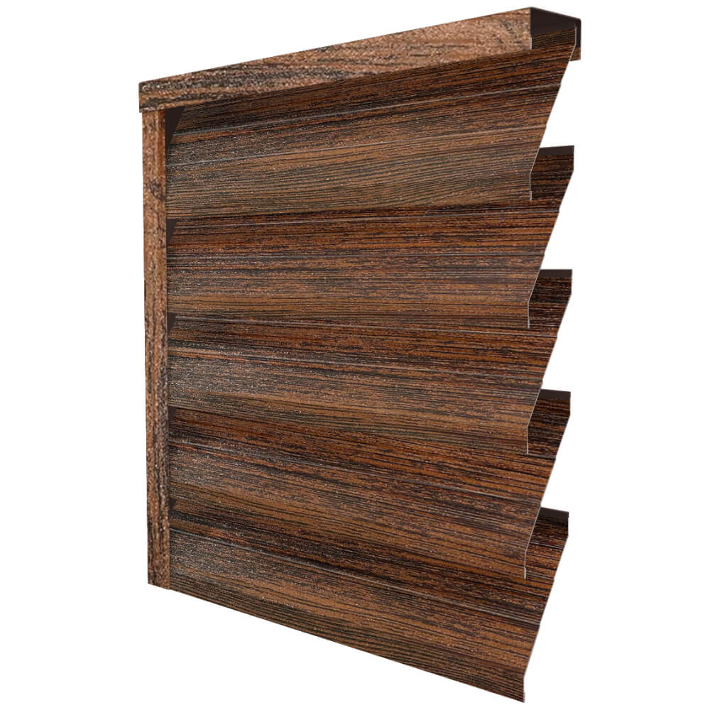 Ламель усиленная ЭКО-Z-US цвет Античное Дерево 3D Принтек односторонний