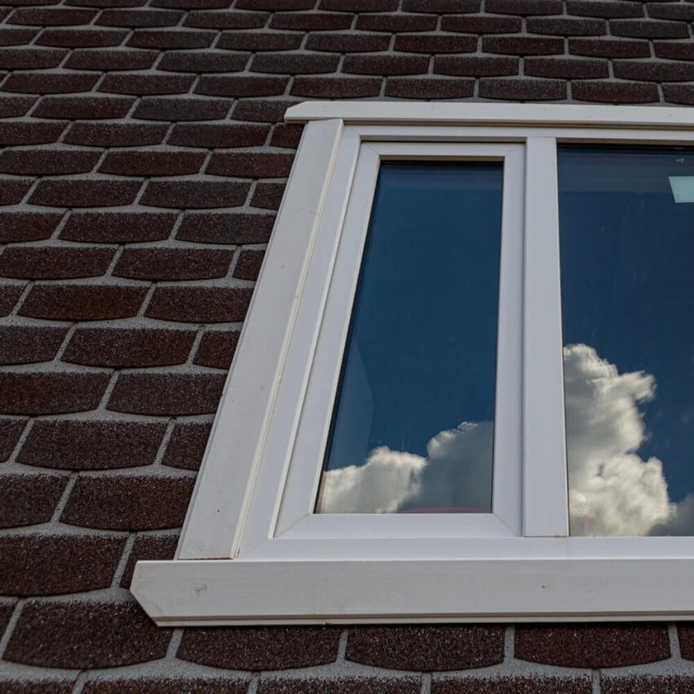 Фaсадная плитка Hauberk цвет КВАРЦИТ на фасаде дома фото 9