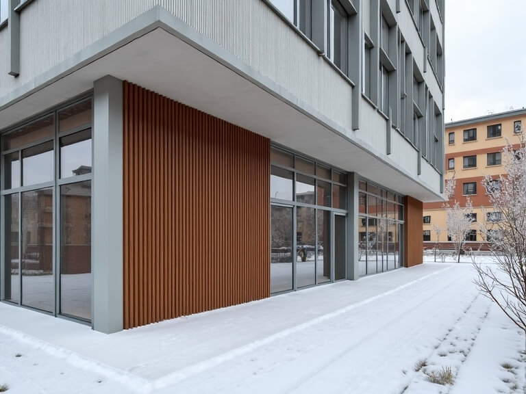 Декоративная рейка универсальная Бордовый Венге Steelart