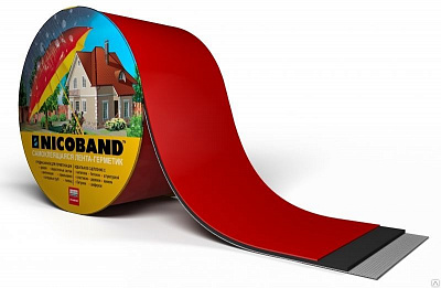 Лента NICOBAND Коричневый 3м*15 см самоклеящаяся фото Центр Металлокровли