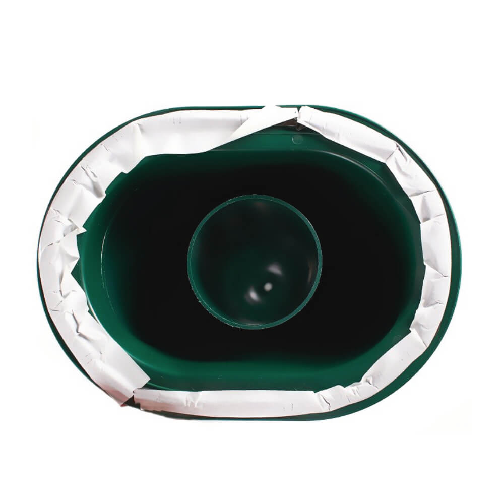 Труба вентиляционная VIOTTO d110мм h550мм для мягкой кровли RAL6005 зеленый мох вид снизу