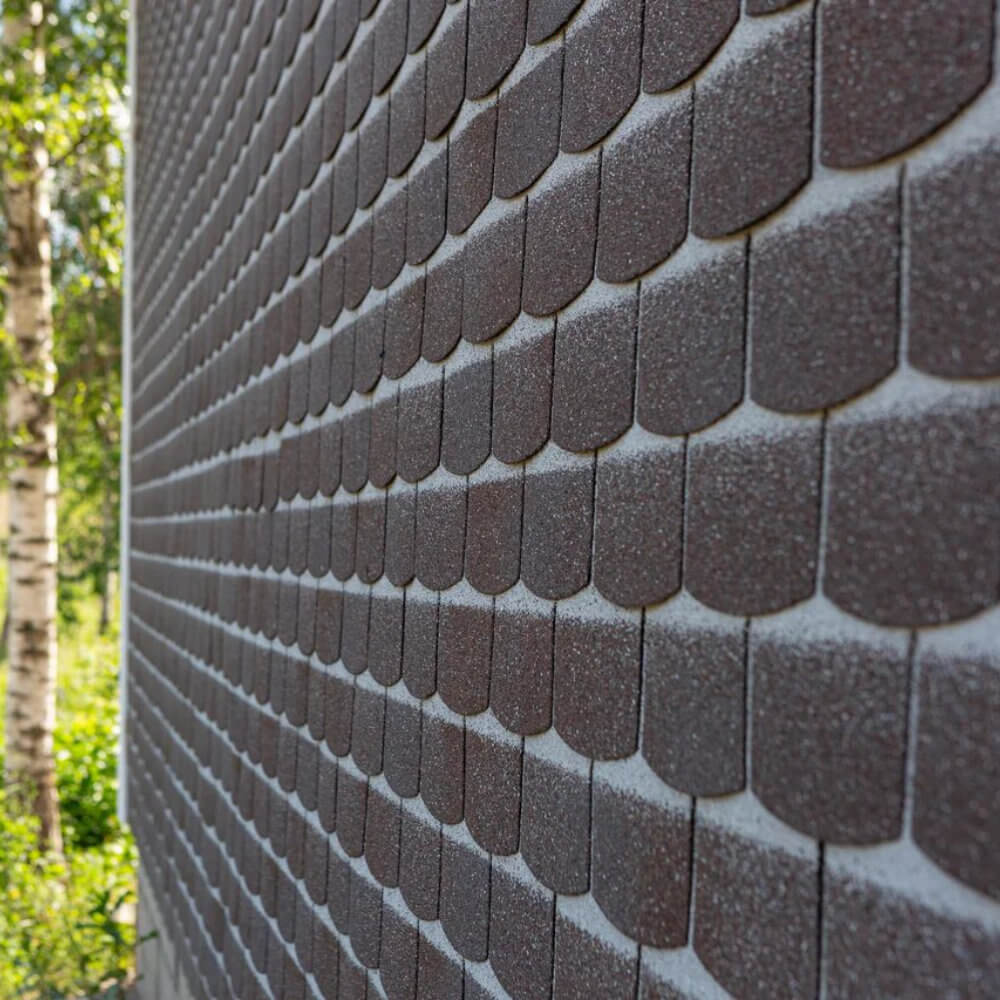 Фaсадная плитка Hauberk цвет КВАРЦИТ на фасаде дома фото 8