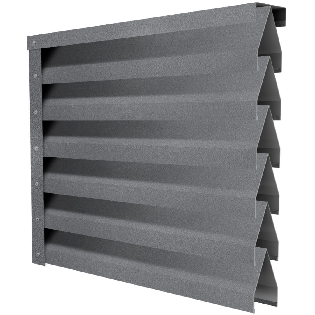 Ламель Реснички RAL7024 МАТТЕ Серый Графит матовый двустороннего забора