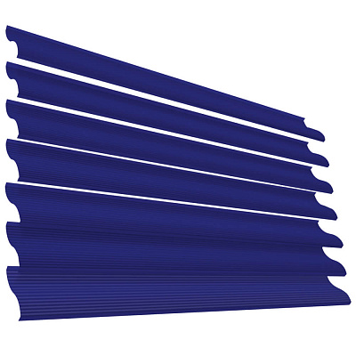 Ламель Еврожалюзи RAL5002 Синий Ультрамарин 2-х сторонняя для заборов-жалюзи, беседок, пергол