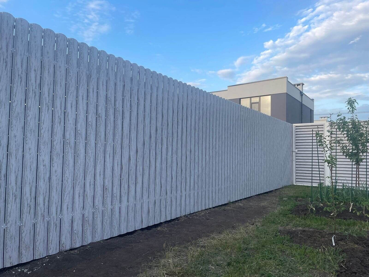 Ламели еврожалюзи и штакетник фигурный 110мм. 32м Беленый Дуб Printech